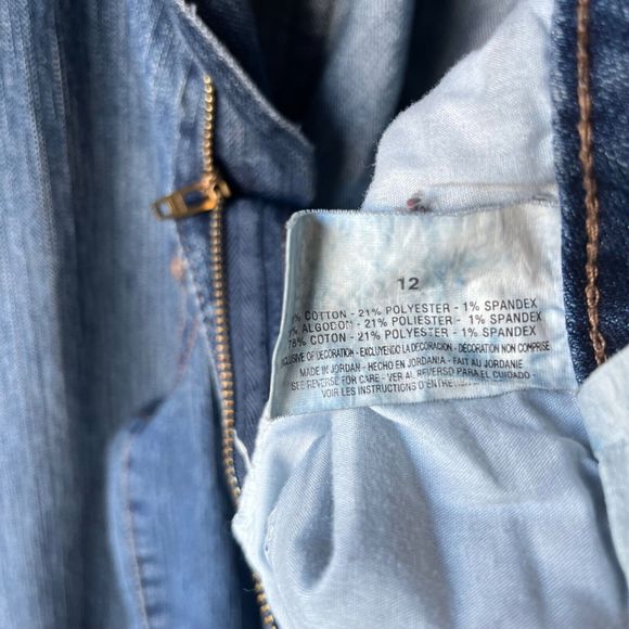 BANDOLINO BLU Arianna Women's Jeans Size 12 Medium Wash Flap Pockets - Picture 9 of 9